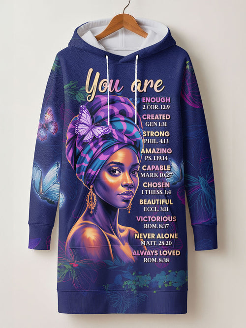 Blue Orchid Hoodie Dress