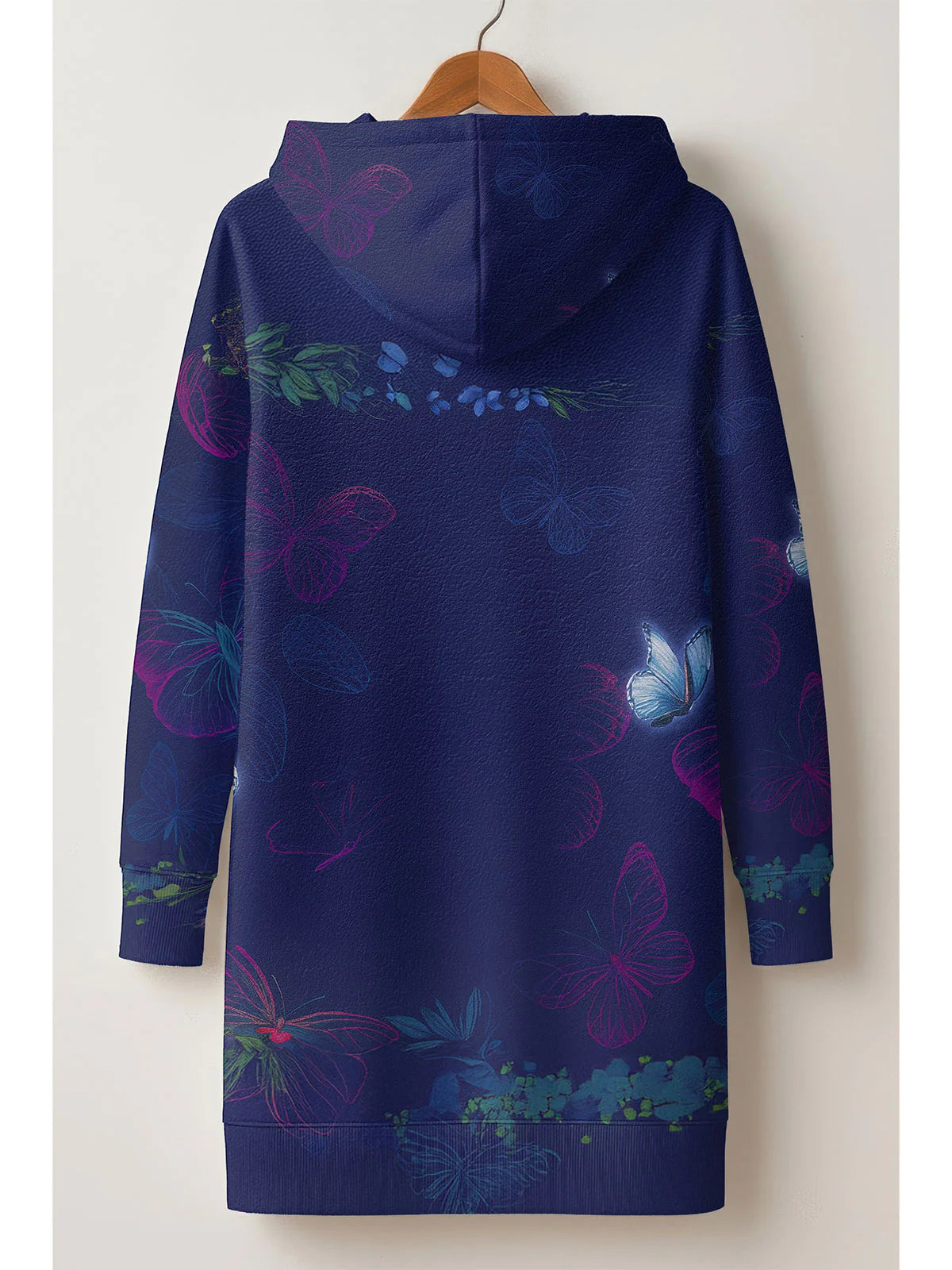Blue Orchid Hoodie Dress