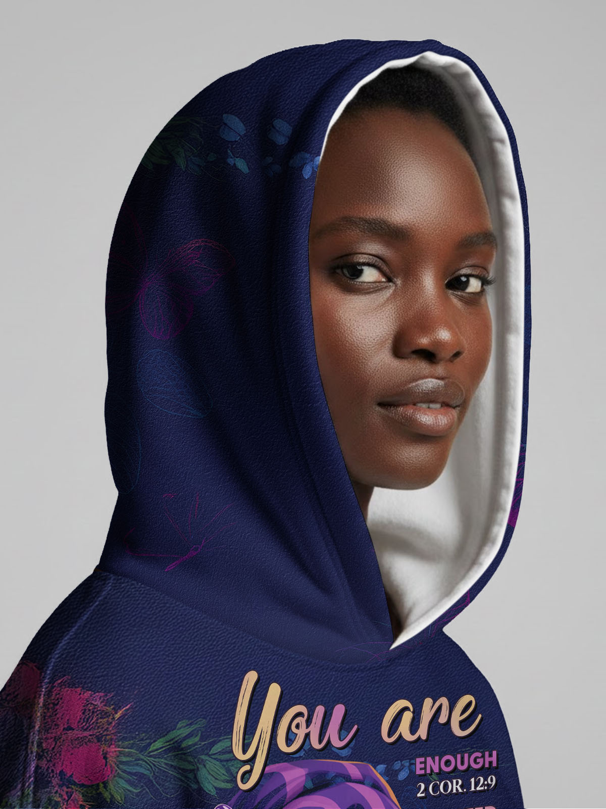 Blue Orchid Hoodie Dress