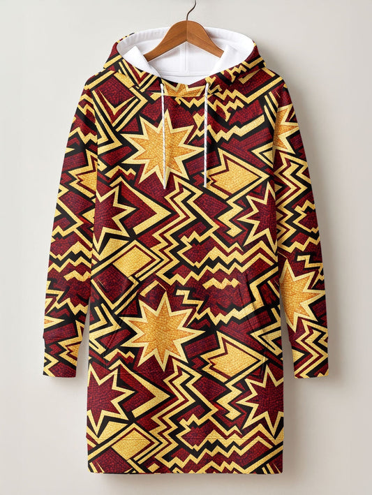 Burgundy Sheba Hoodie Dress