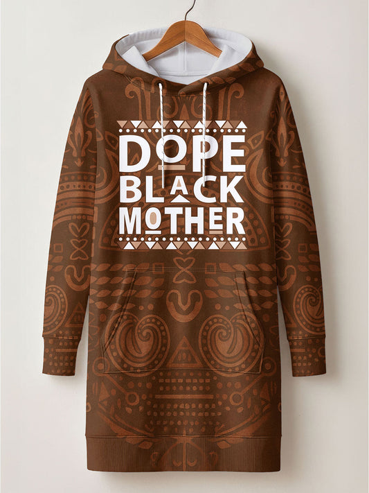 Dope Black Mom Hoodie Dress