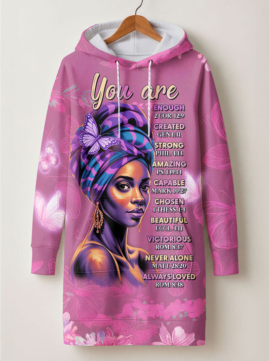Pink Orchid Hoodie Dress