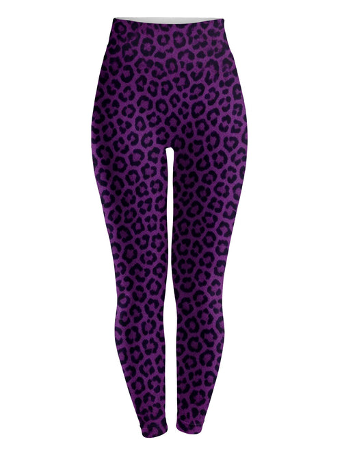 Purple Leopard Leggings