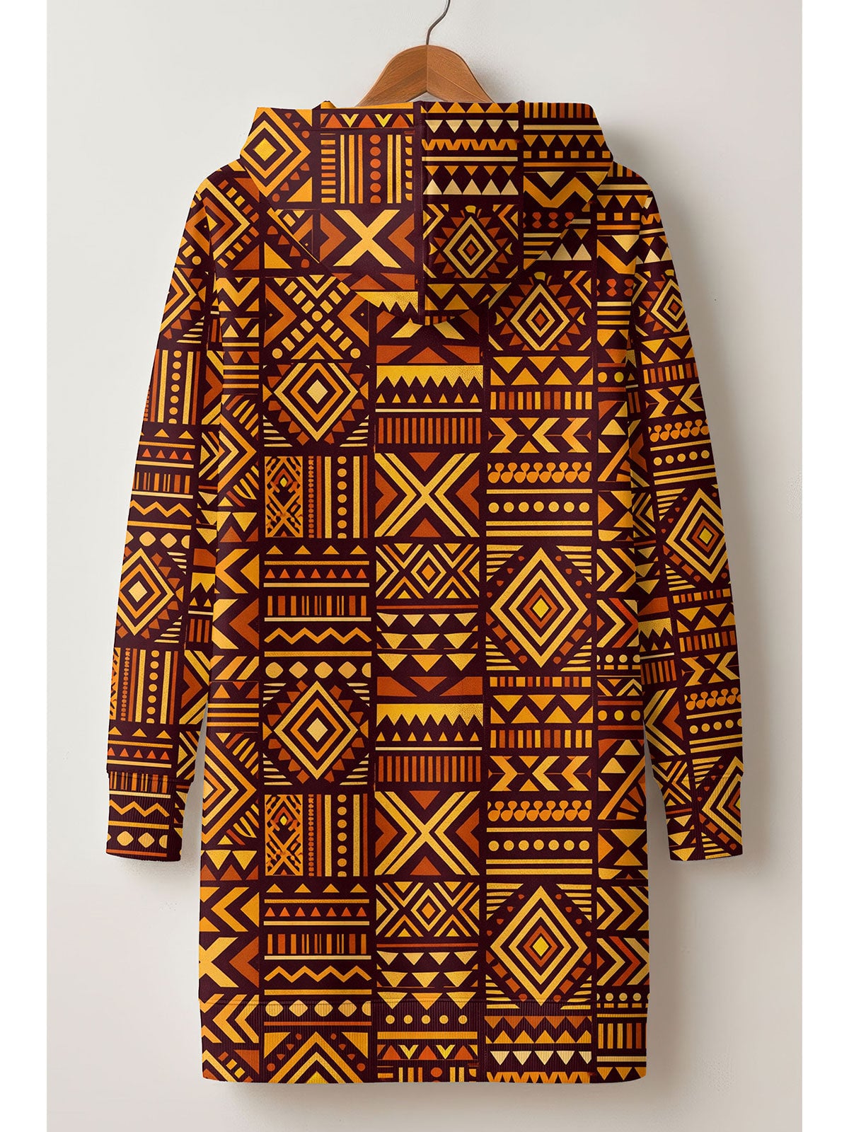 Mudcloth Hoodie Dress