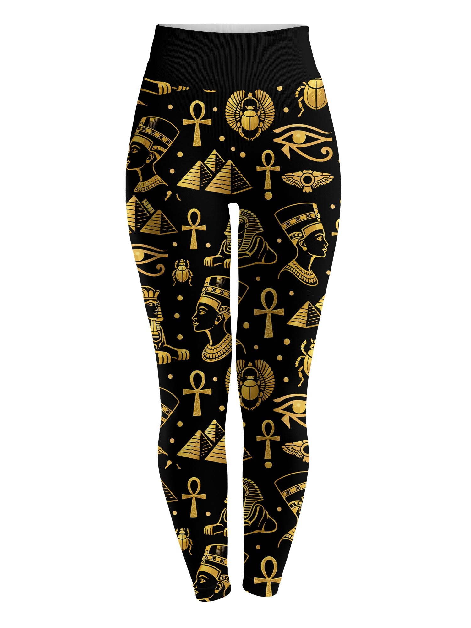 "Nefertiti" Black Gold Leggings