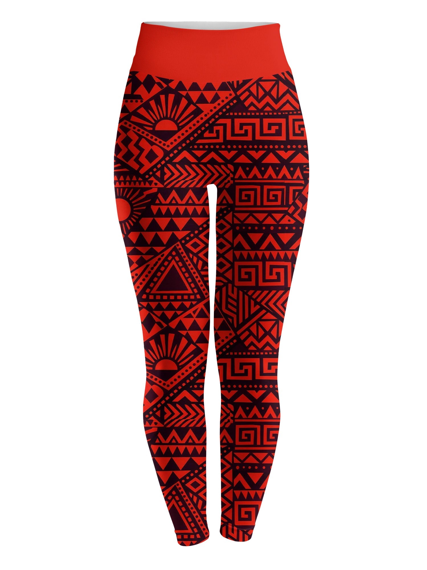 "Shaka" Burgundy Leggings