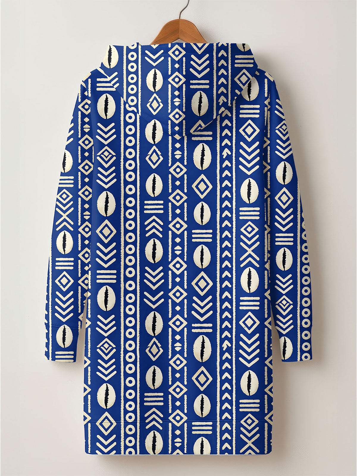"Oshun" Royal Blue Hoodie Dress