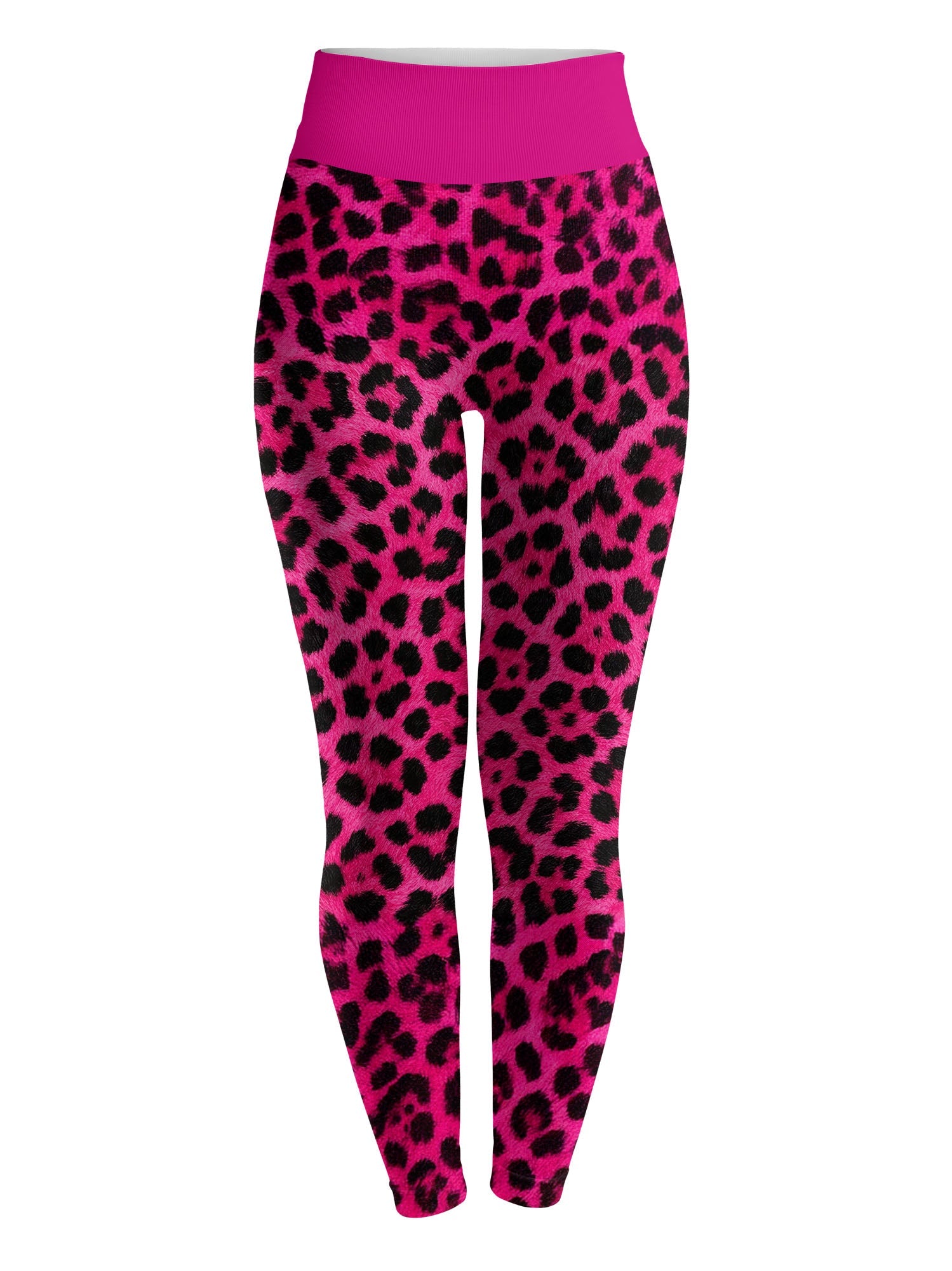 "Unstoppable" Pink Leopard Leggings