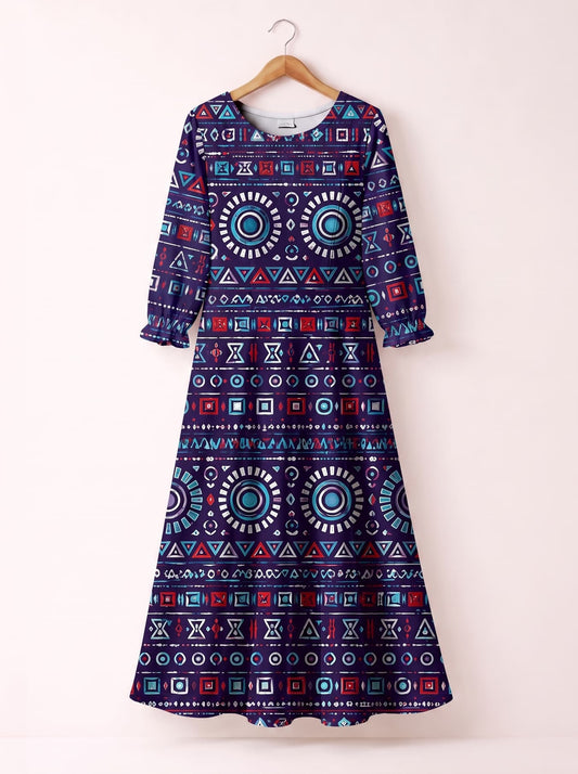 "Nia" Long Sleeve Maxi Dress