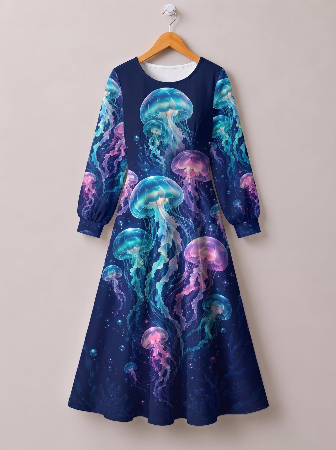 "Bahari" Long Sleeve Maxi Dress
