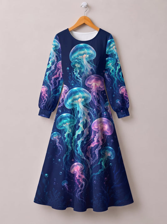 "Bahari" Long Sleeve Maxi Dress