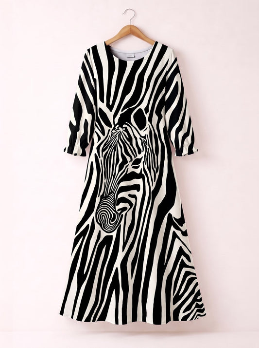 "Punda" Long Sleeve Maxi Dress