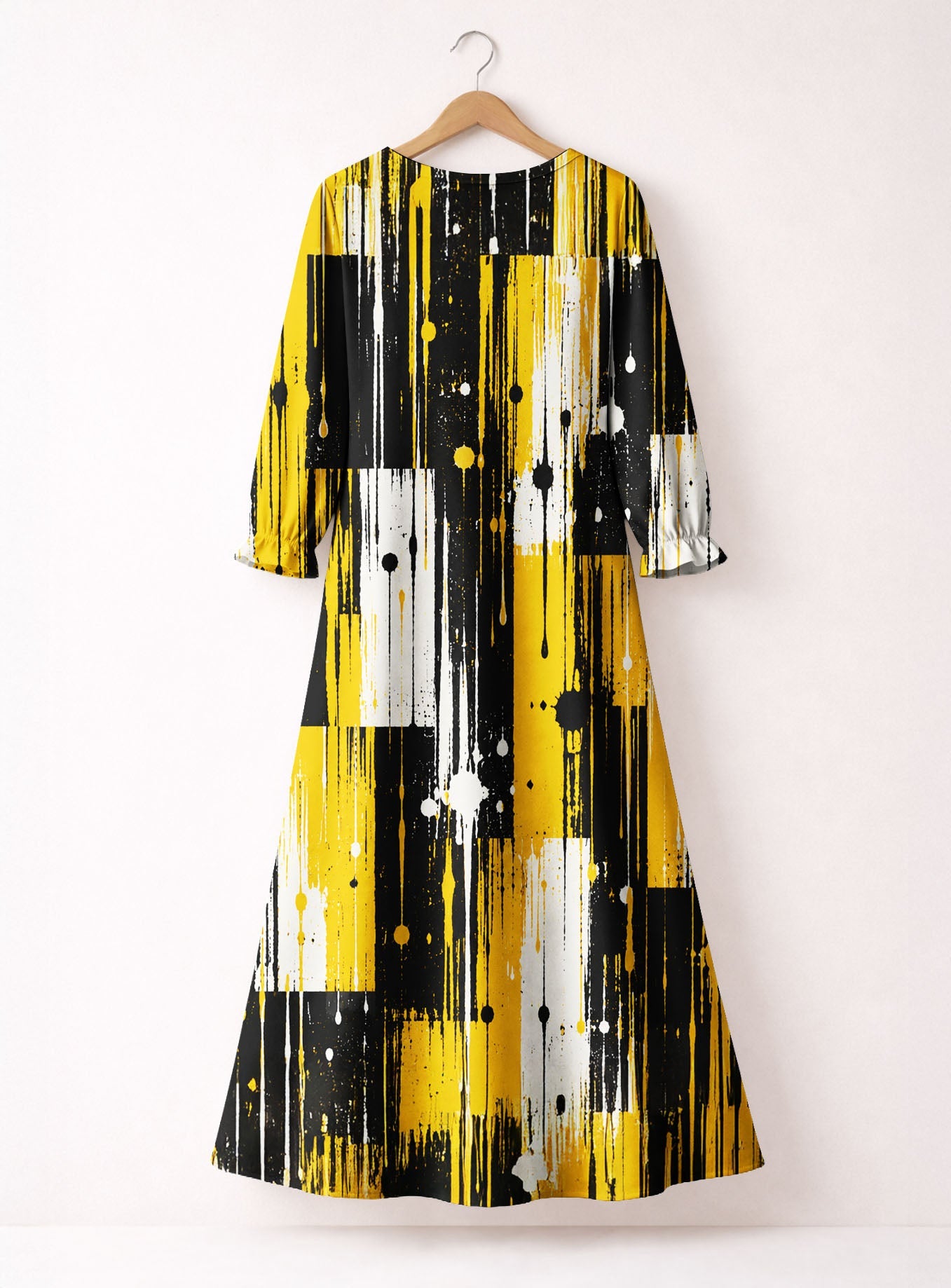 "Mvua" Long Sleeve Maxi Dress