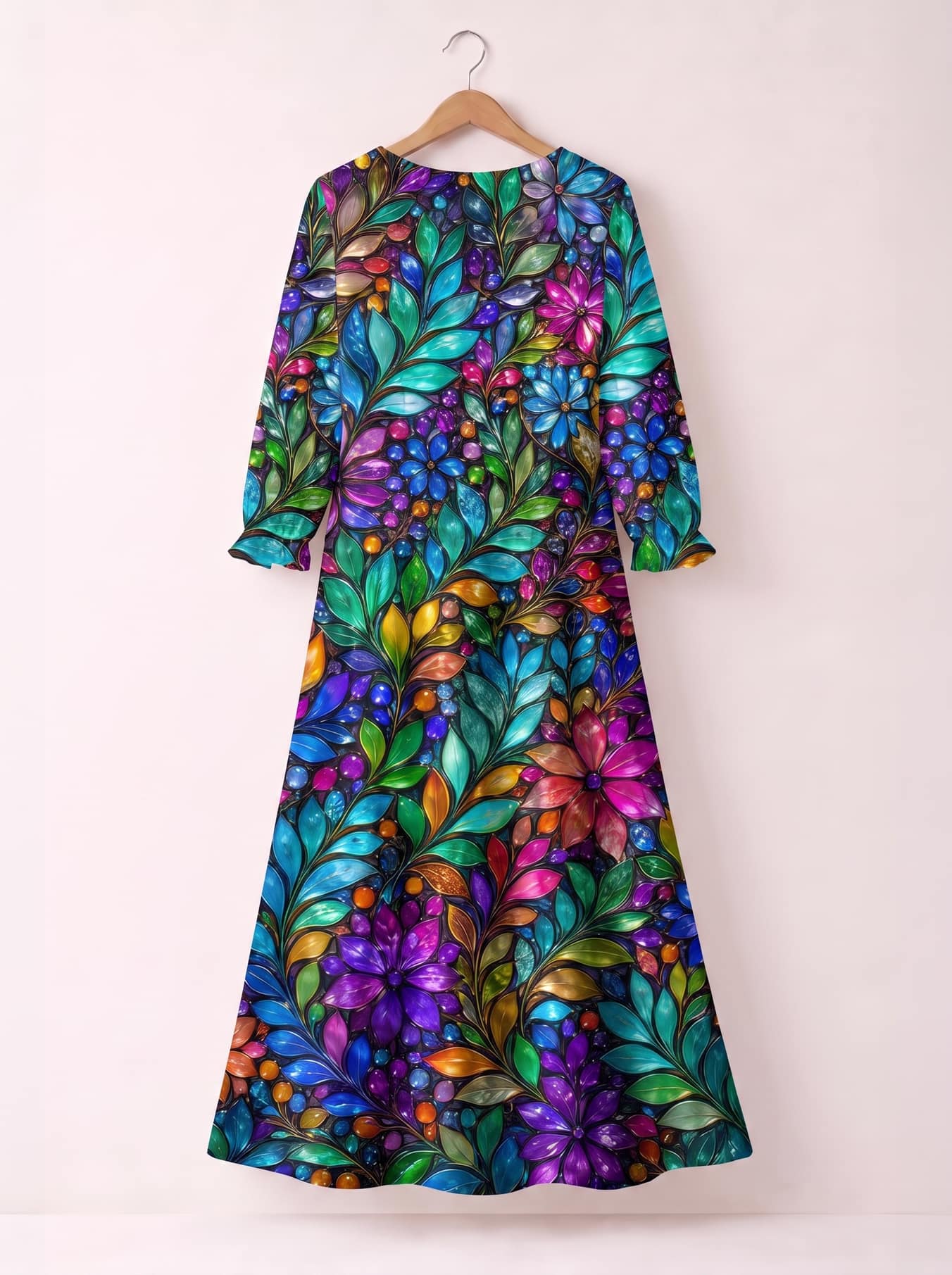 "Upinde" Long Sleeve Maxi Dress
