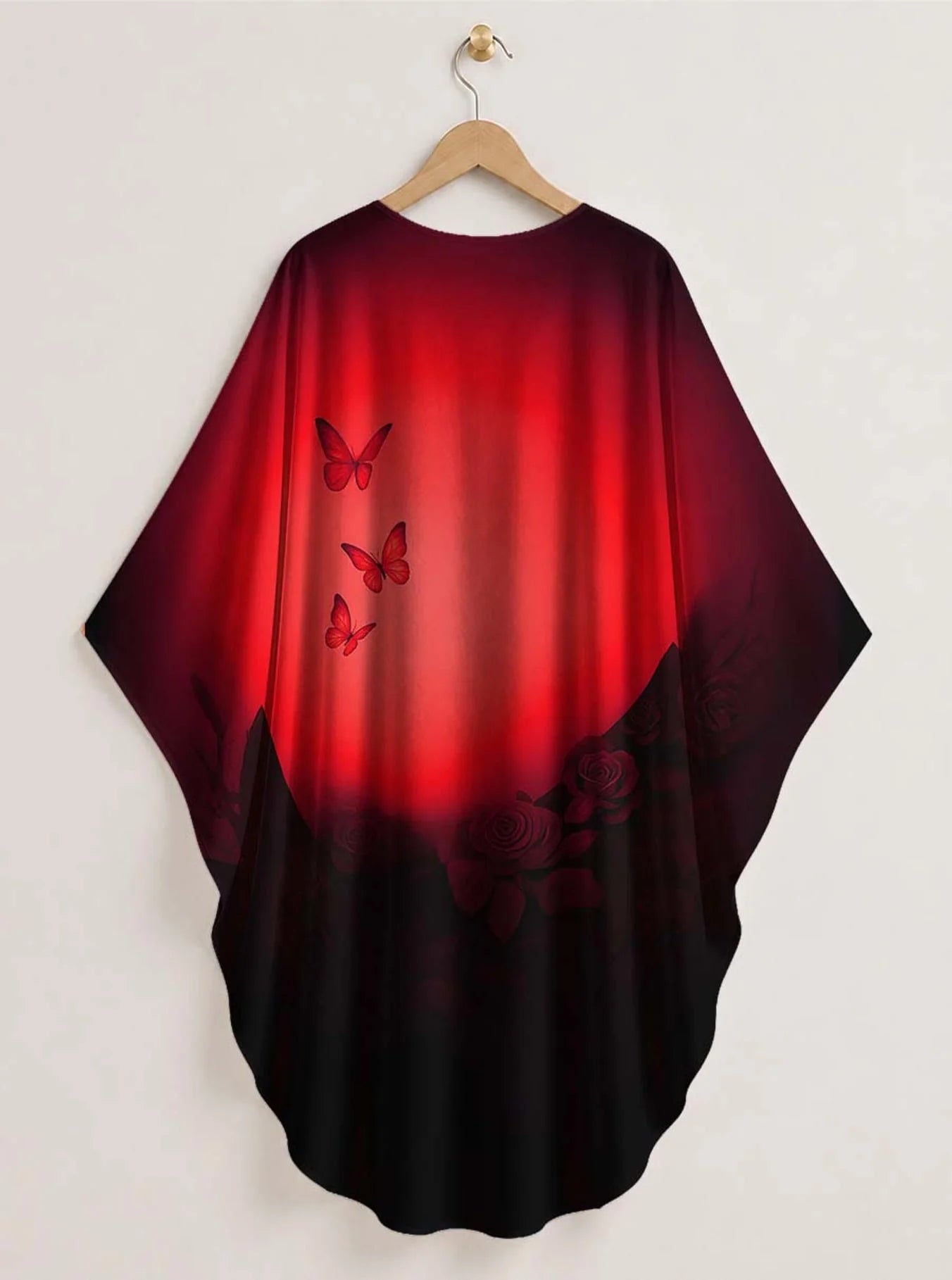 "Selah" Red" Kaftan Dress