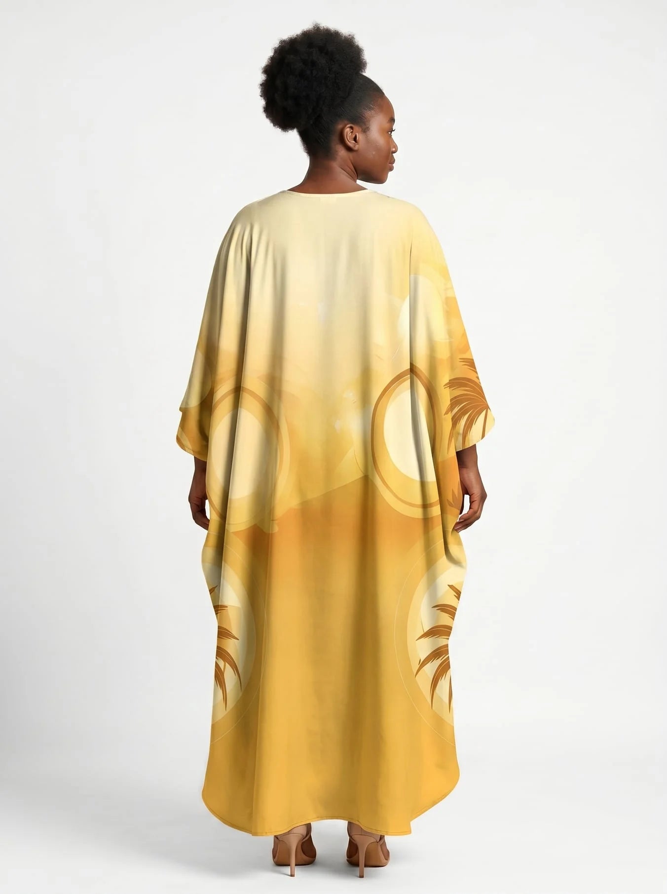 "Ancestral" Flame Kaftan Dress