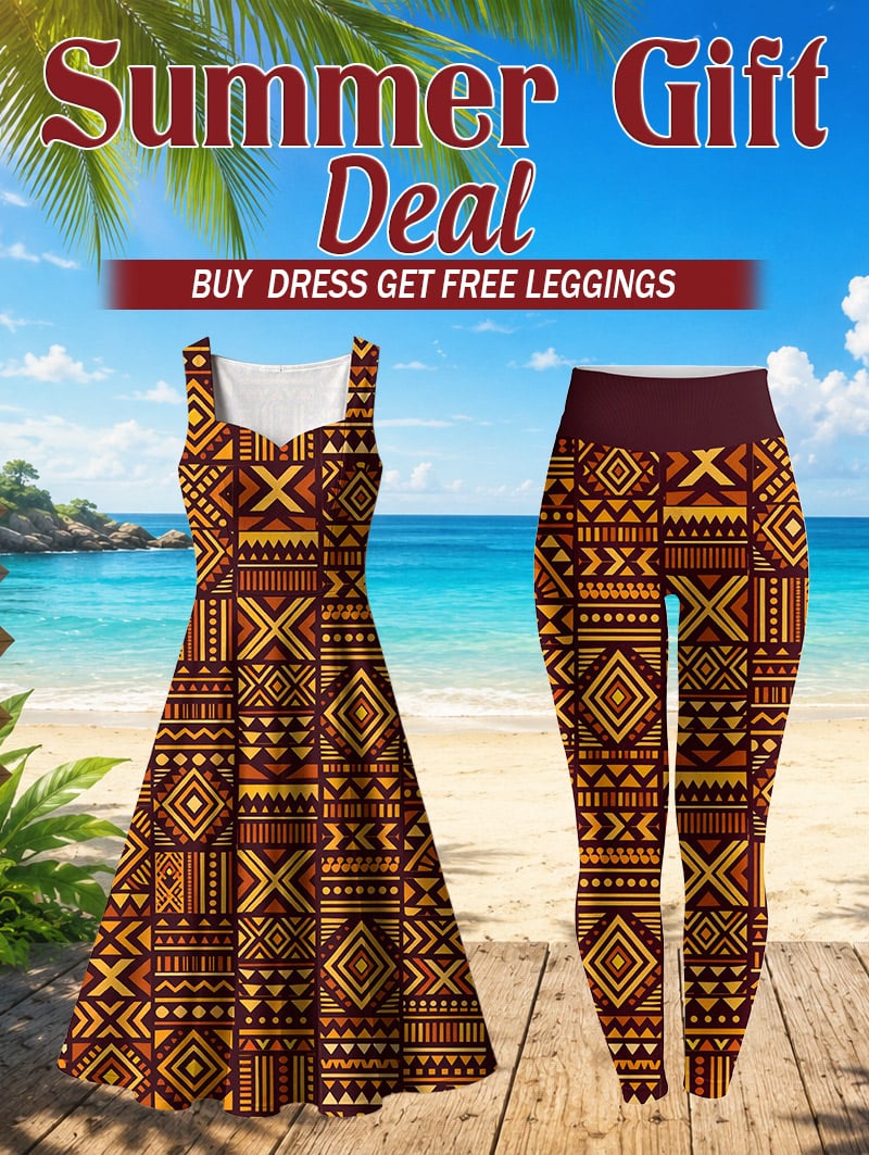 Mudcloth Corset Dress & Leggings Deal