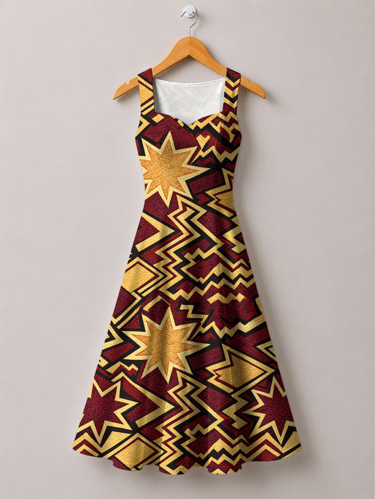 Burgundy Sheba Corset Dress