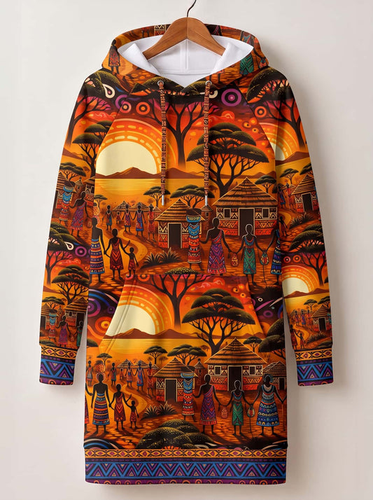 "Kijiji" Hoodie Dress
