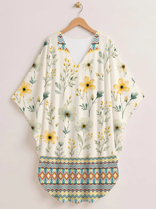 "Alizeti" Kaftan Dress