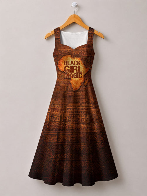 Black Girl Magic Corset Dress