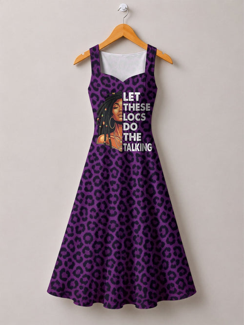 "Purple Leopard" Corset Dress