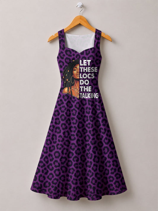 "Purple Leopard" Corset Dress