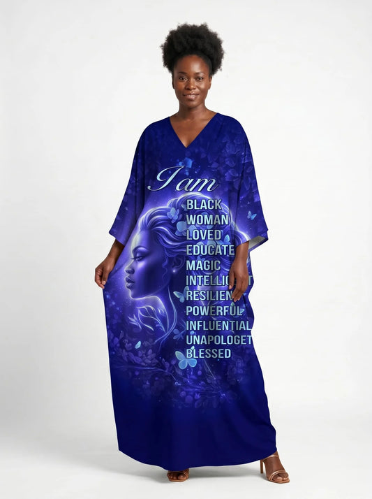 Black Woman Loved Kaftan Dress