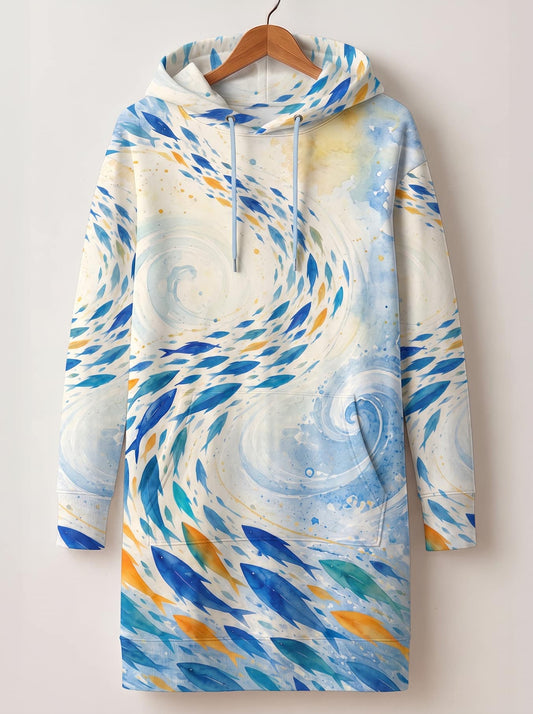 "Samaki" Hoodie Dress