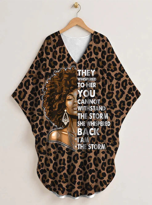 "Unstoppable" Brown Leopard" Kaftan Dress