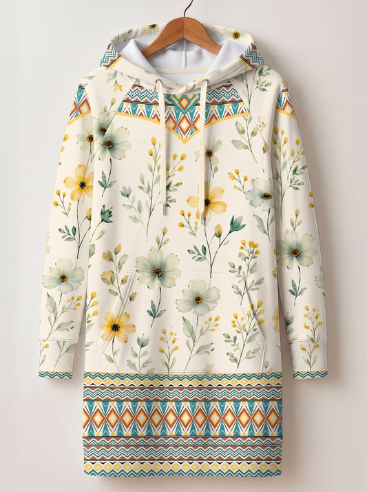 "Alizeti" Hoodie Dress