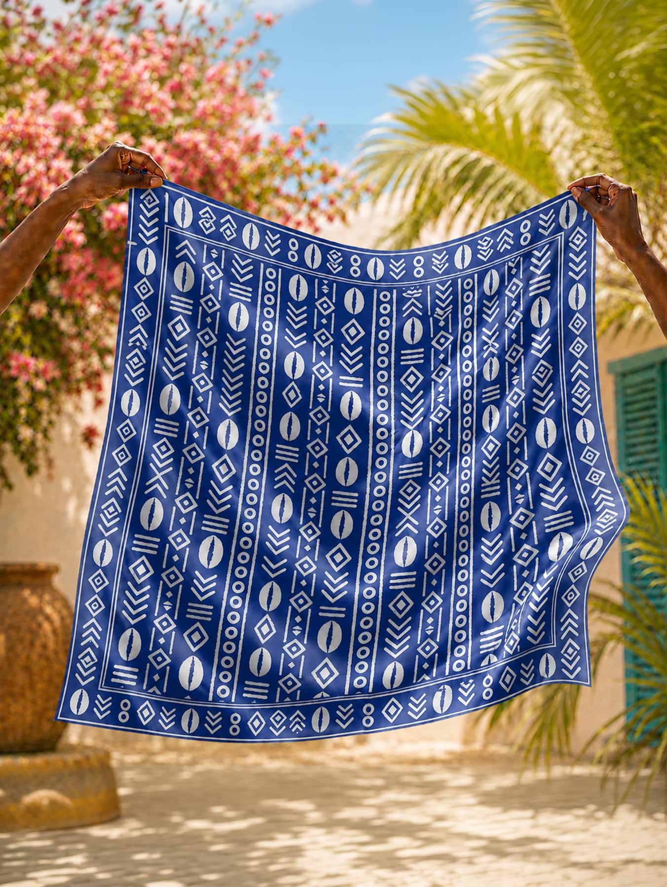 "Oshun" Royal Blue Bandana