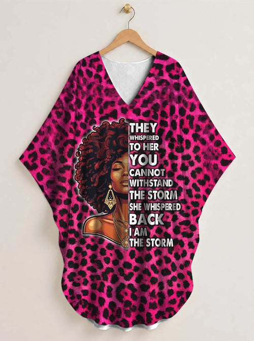 "Unstoppable" Pink Leopard" Kaftan Dress