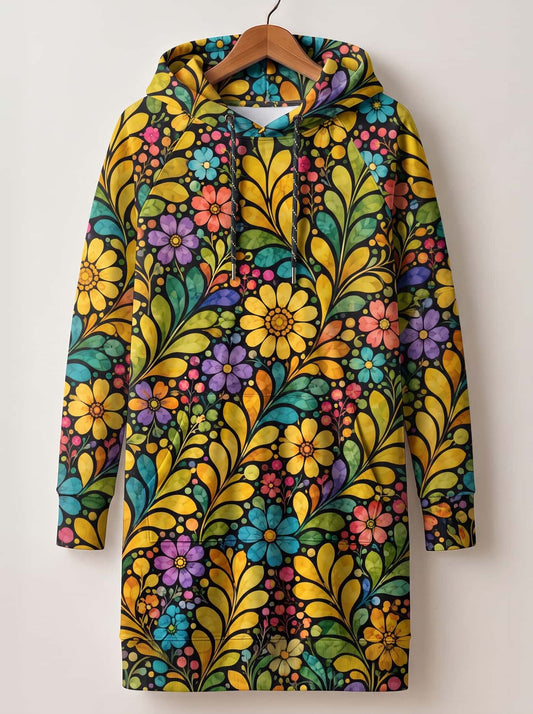 "Njano" Hoodie Dress