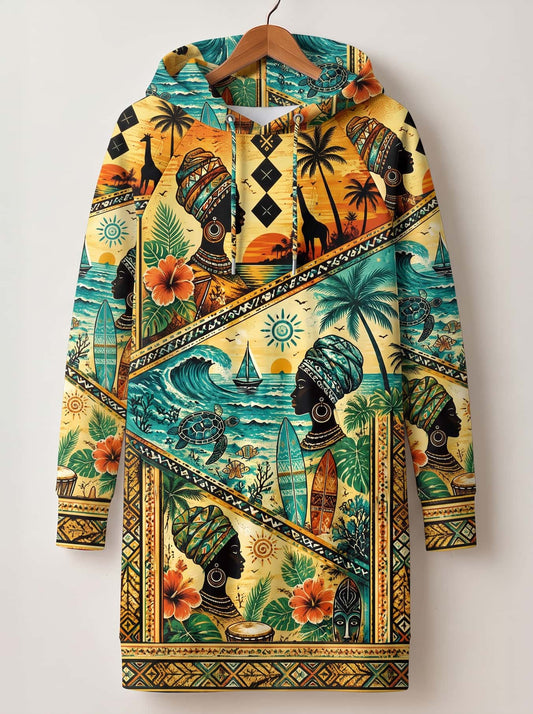 "Safari" Hoodie Dress