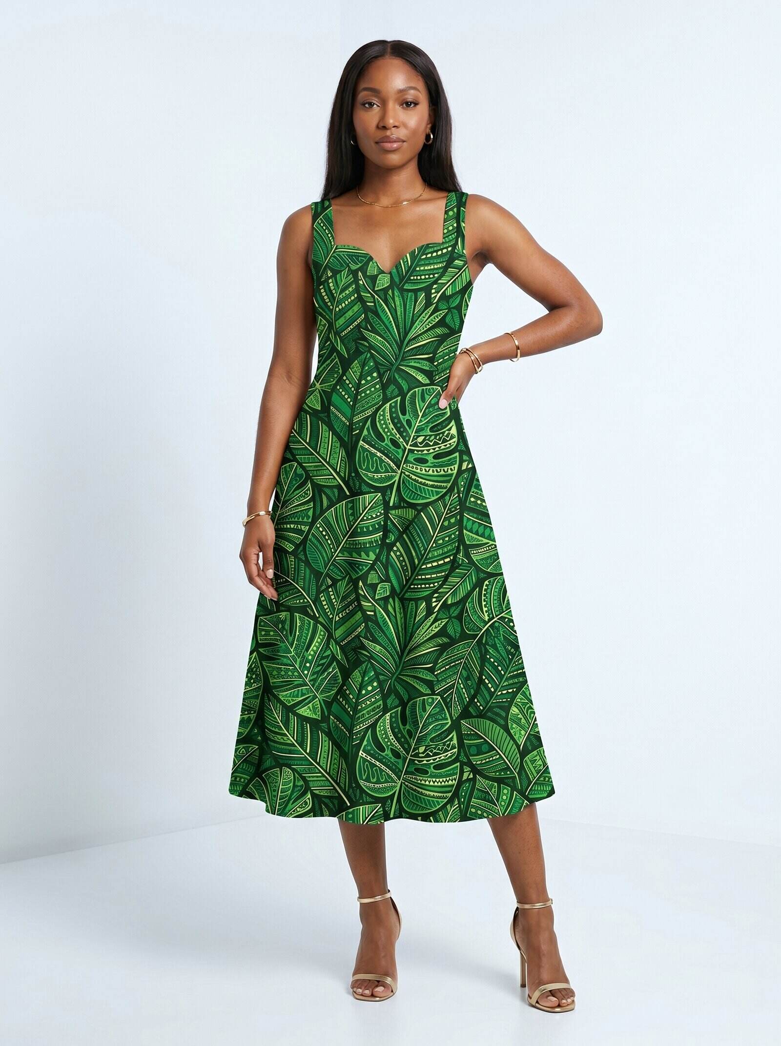 "Asili" Emerald Corset Dress & Leggings Deal