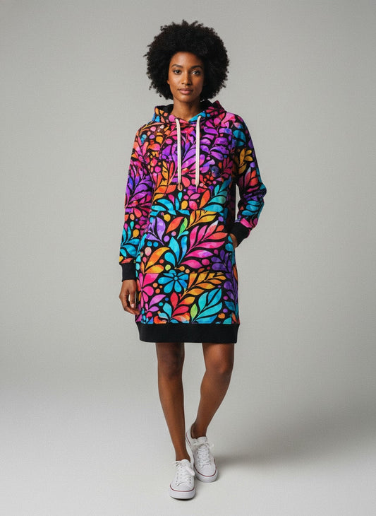 "Rangi" Hoodie Dress