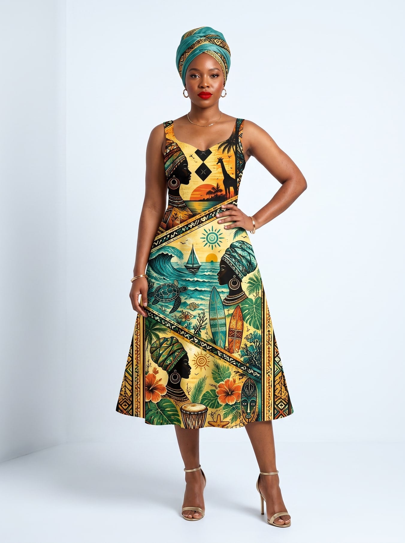 "Safari" Corset Dress