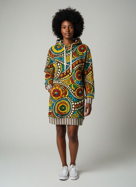 "Taji" Hoodie Dress