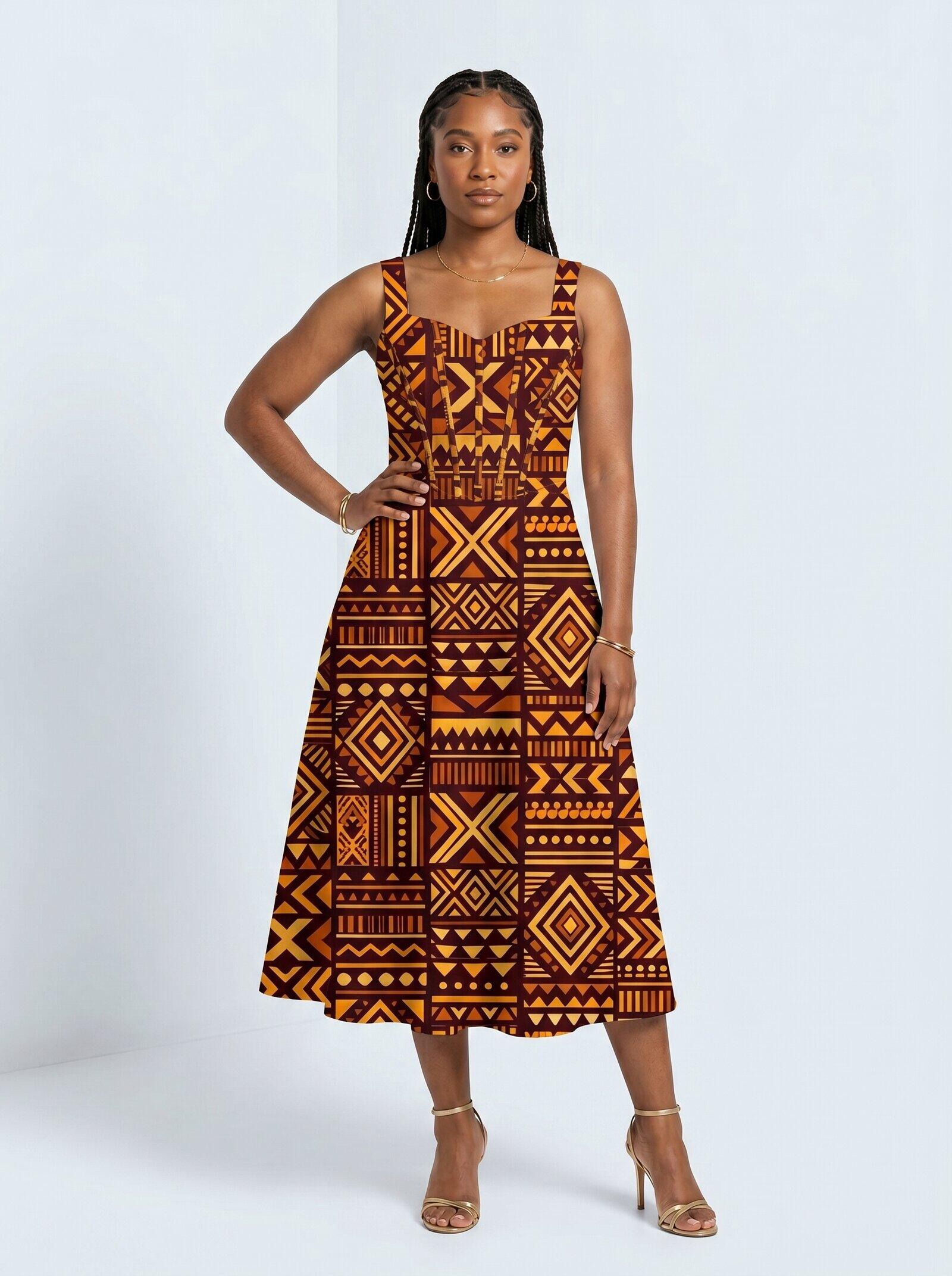 Mudcloth Corset Dress & Leggings Deal