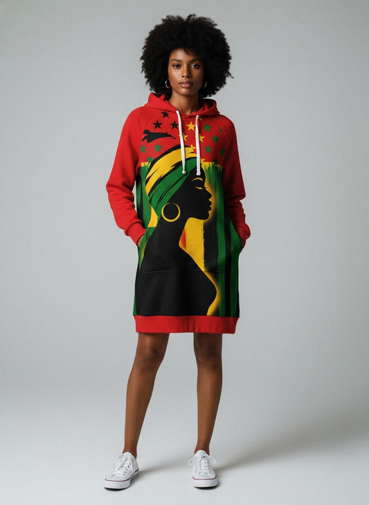 "Kwanza" Hoodie Dress