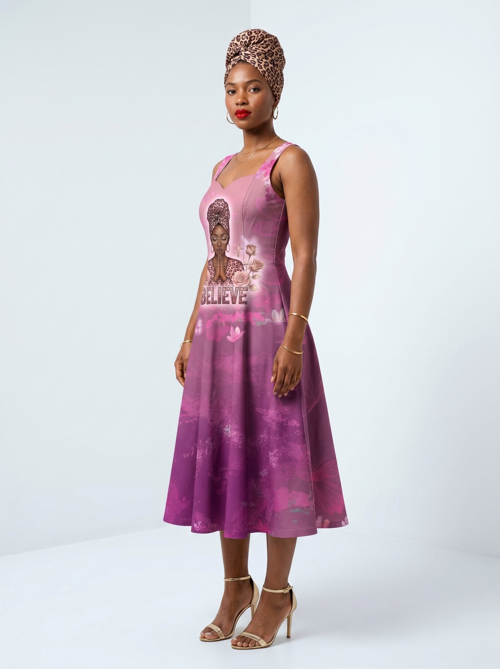 "Imani" Wild Rose Corset Dress