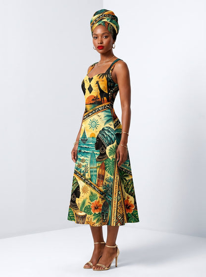 "Safari" Corset Dress