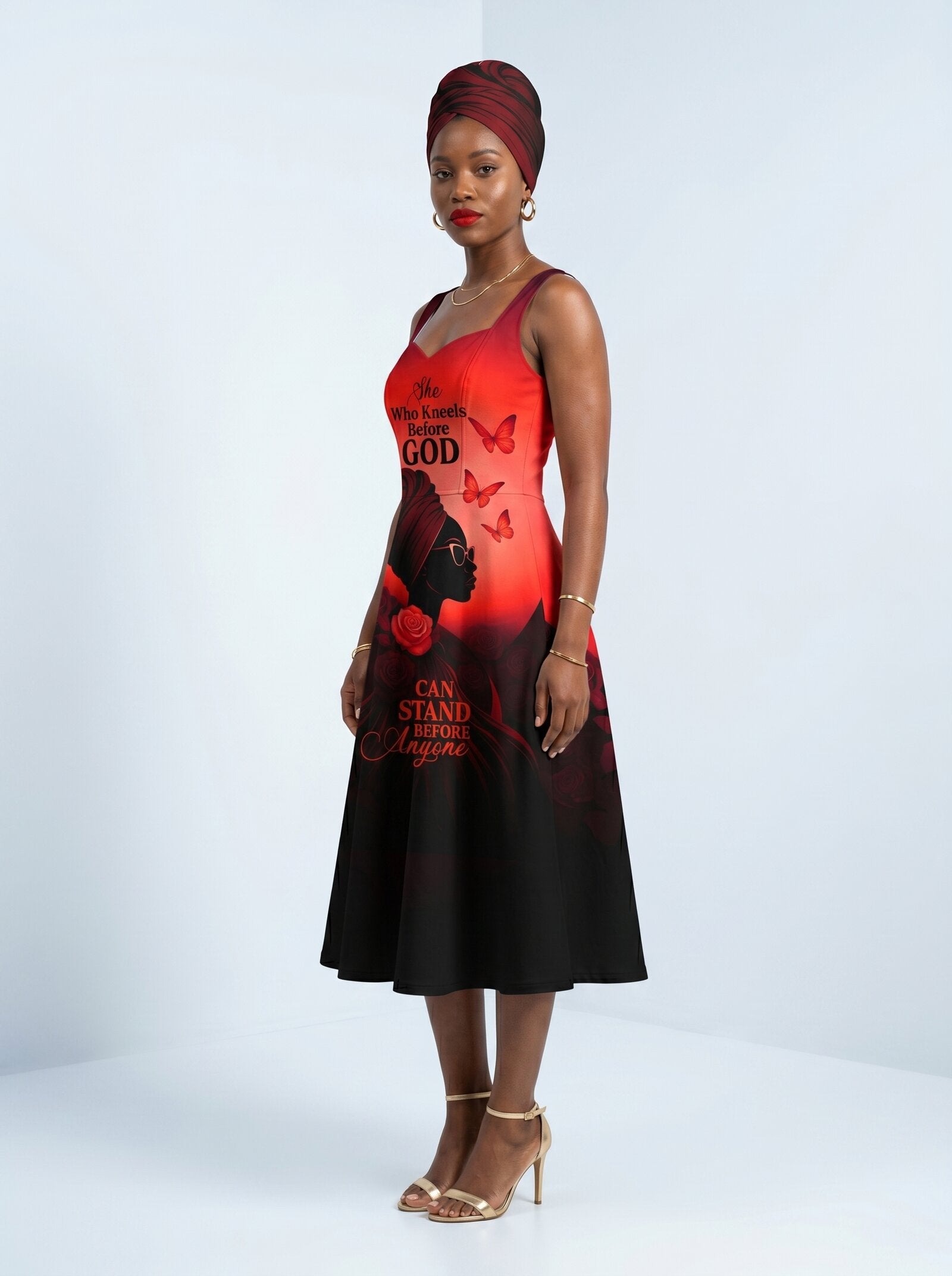 "Selah" Red Corset Dress