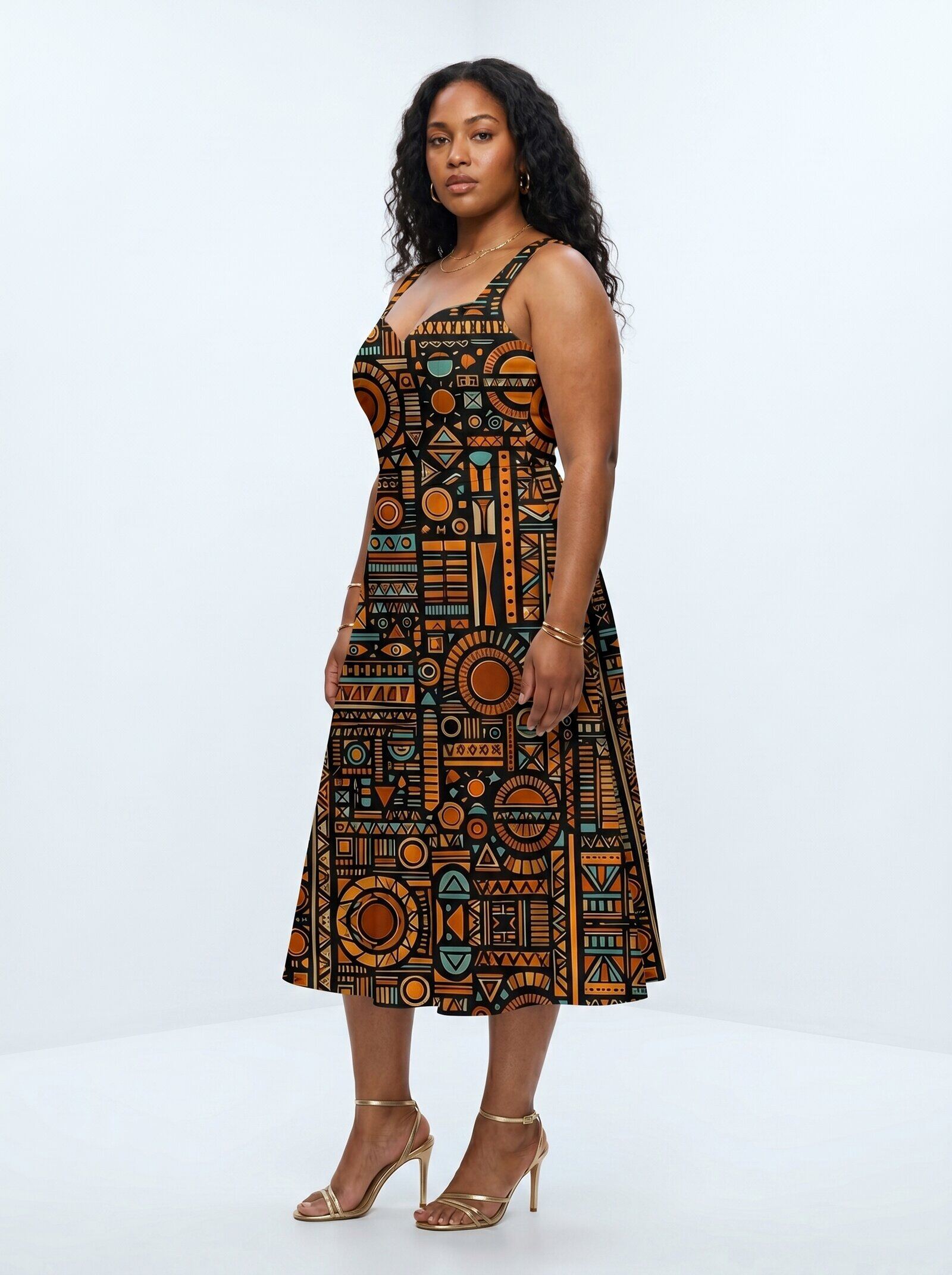 Afrocentric Pattern Corset Dress & Leggings Deal