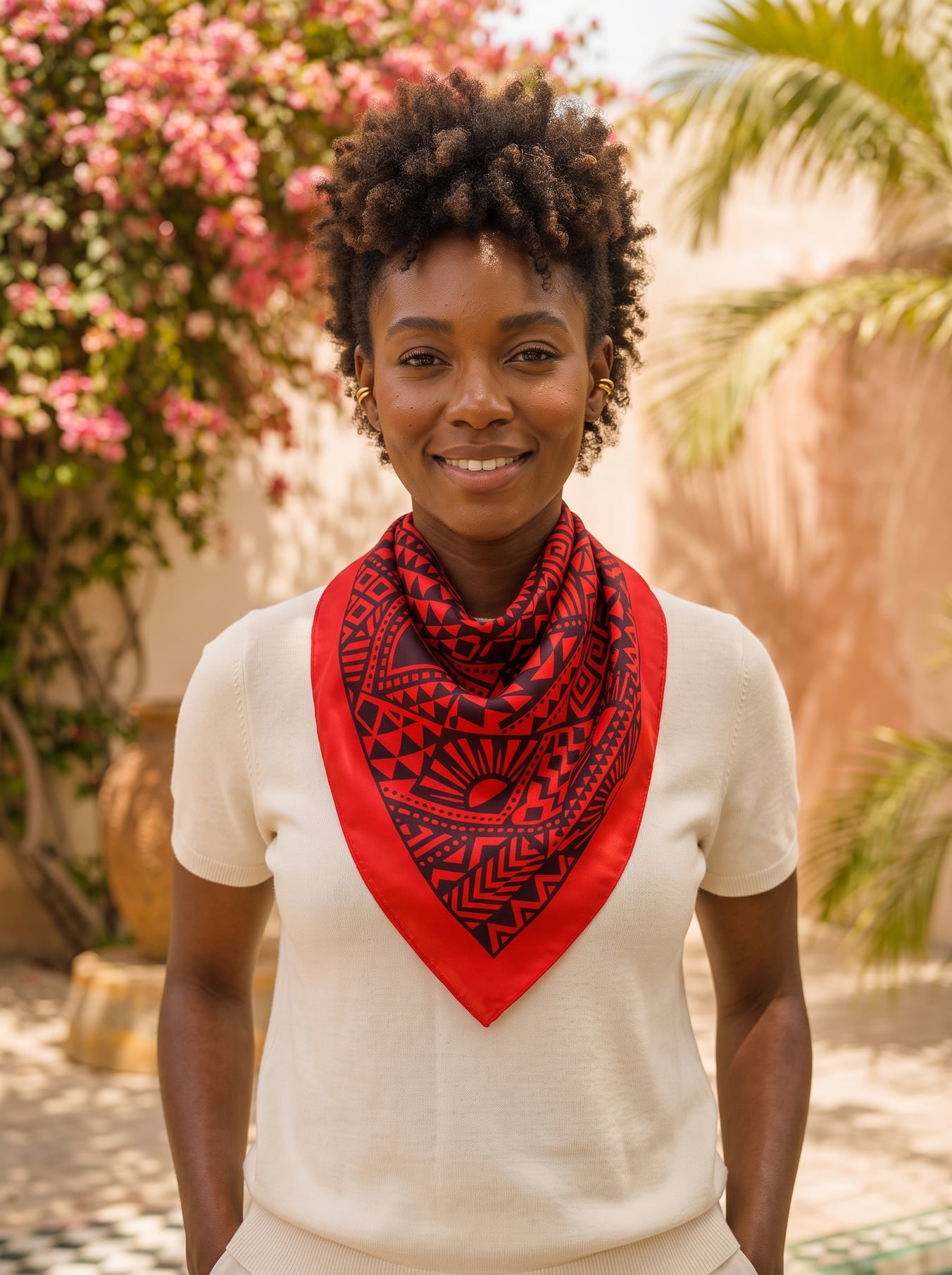 "Shaka" Burgundy Bandana