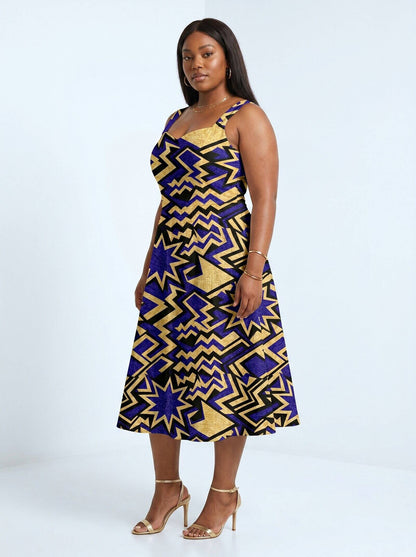 Royal Blue Sheba Corset Dress