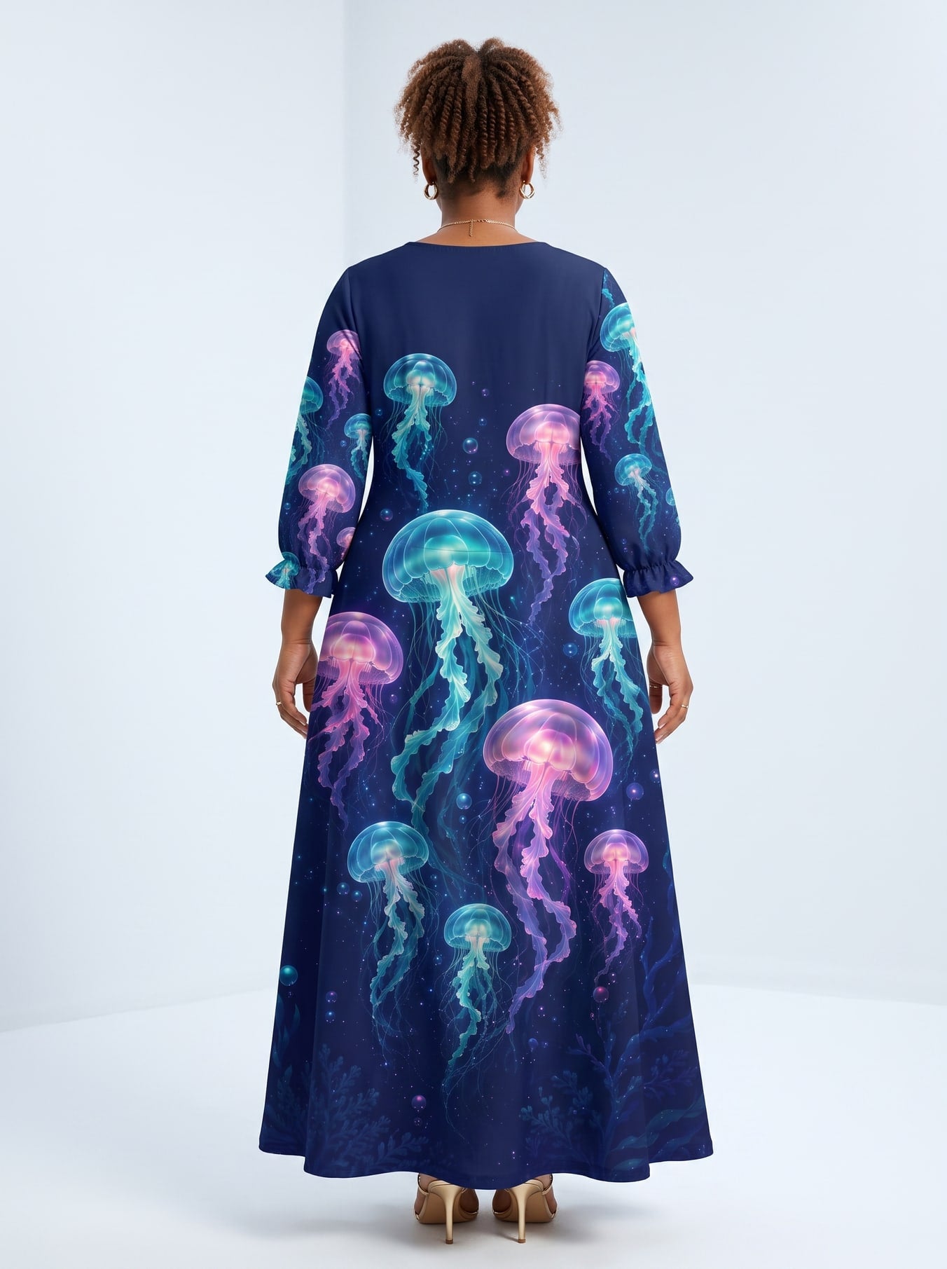 "Bahari" Long Sleeve Maxi Dress