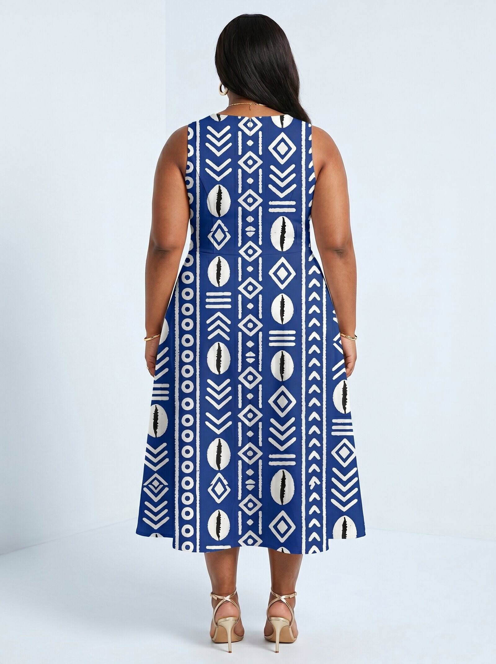 "Oshun" Royal Blue Corset Dress & Leggings Deal