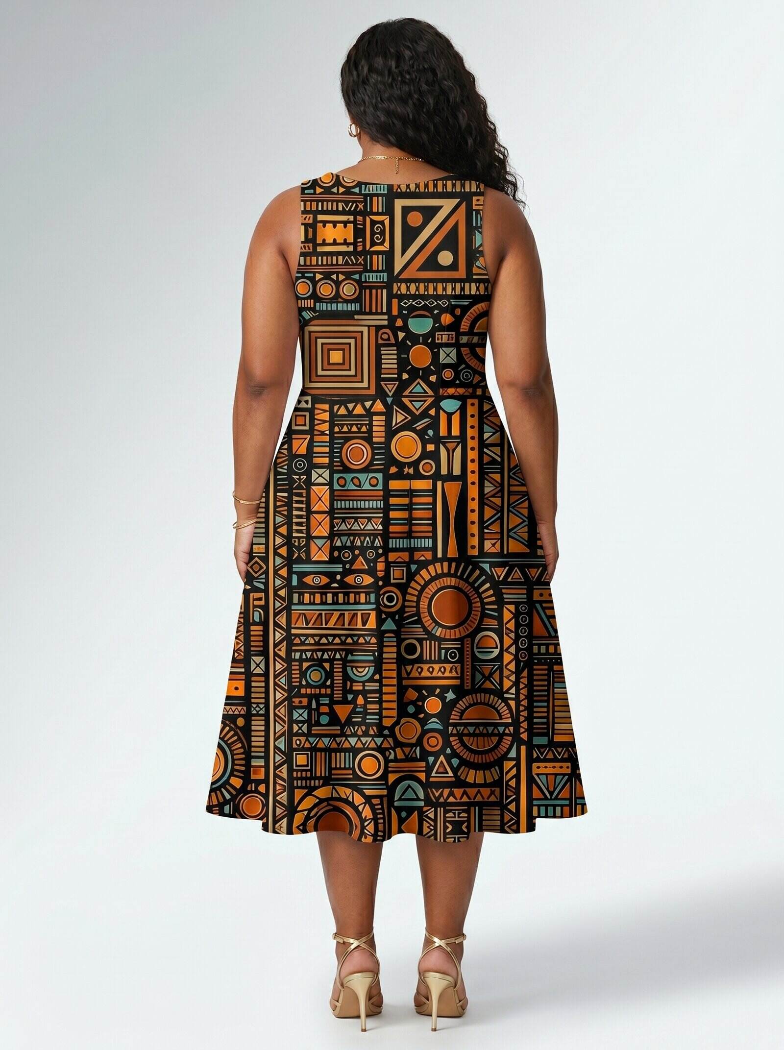 Afrocentric Pattern Corset Dress & Leggings Deal